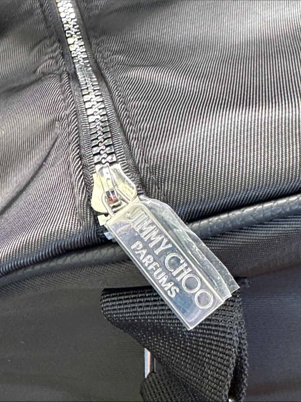 JIMMY CHOO PARFUMS Black Weekend Bag Travel Duffel with Top Handles